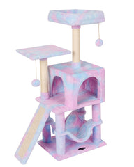 MIAO PAW Cat Tree hammock offers a cozy resting spot for naps.