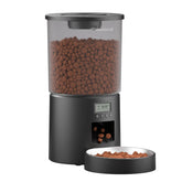 Miaosical automated cat feeder with clear hopper for easy meal monitoring