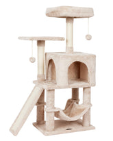 MIAO PAW cat tree tower with scratching post promotes healthy scratching and furniture protection.