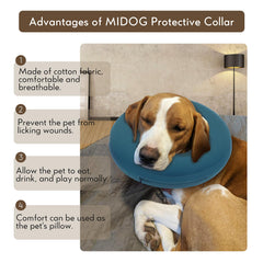 MIDOG inflatable donut design stores flat for travel and storage.