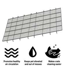 MidWest floor grid for Contour 836 improves airflow and reduces mess.