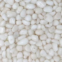 Midwest Hearth polished white pebbles in 3/8 inch size for decorative projects