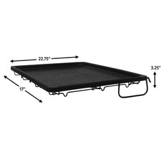 Adjustable hanging design of 142SHELF allows flexible cage layouts