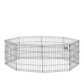MidWest Homes for Pets 24-inch exercise pen assembled for secure indoor play.