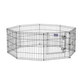 MidWest Homes for Pets 24-Inch Exercise Pen assembled for a secure 16 sq ft play area