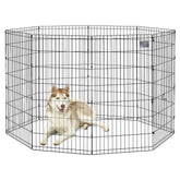 MidWest 48-inch exercise pen 16 sq ft play area for safe indoor use