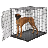 MidWest Homes for Pets 54-inch drop-pin crate provides ample space for giant breeds.