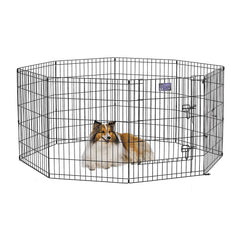 MidWest Homes for Pets exercise pen panel-assembly showing quick tool-free setup