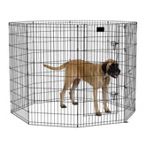 Midwest Homes for Pets exercise pen panel assembly shows easy setup for roomy play