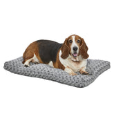 MidWest QuietTime Deluxe Ombré Swirl bed top view, cozy lounge for pets.