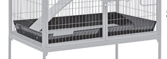 MidWest Homes for Pets scatter guard features steel construction with black e-coat and 1-year warranty