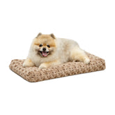 MidWest Homes for Pets XS QuietTime Deluxe bed in mocha ombre swirl offers crate-ready comfort.