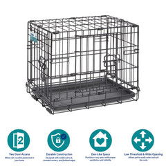 MidWest iCrate divider panel grows with puppy during crate training
