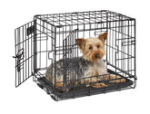 MidWest iCrate front door open showing easy entry for tiny dogs