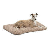 MidWest QuietTime Deluxe Mocha Ombré Swirl Bed in 34 x 22 inches for medium to large dogs.