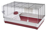MidWest Wabbitat Deluxe front view shows a roomy rabbit home for daily activity