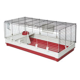 Midwest Wabbitat Deluxe XL front view, spacious habitat for rabbits.