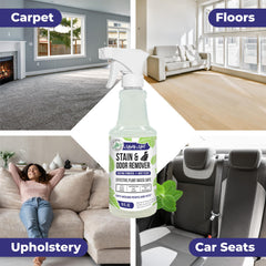 Mighty Mint enzyme spray application offers quick odor neutralization on fabrics