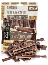 Mighty/Paw Beef Gullet Stick 6in for teething and entertainment