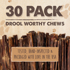 Mighty Paw Beef Gullet Sticks 6in, bulk pack for large and small breeds