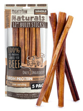 Mighty Paw bully stick 12-inch in use for a long-lasting dog chew
