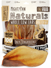Mighty Paw cow ears for dogs, natural single-ingredient chew.