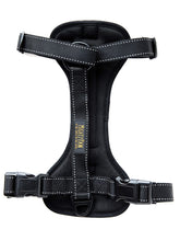 Mighty Paw dog car harness front attachment for secure front leash control on car trips