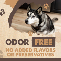 Mighty Paw Naturals jerky in hand for portable dog snack