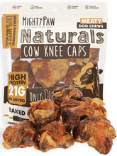 Mighty Paw Naturals cow knee caps closeup — natural chew for dogs