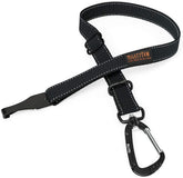 Mighty Paw seatbelt buckle attachment ensures secure, easy car safety for dogs.
