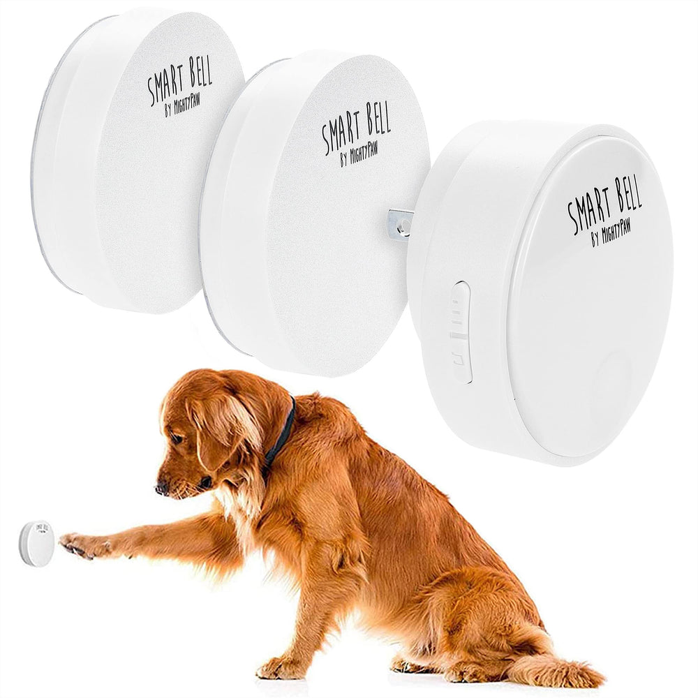 Mighty Paw Smart Bell 2.0 main setup shows easy potty signaling for dogs.