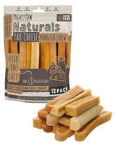 Mighty Paw Yak Cheese Chews front-of-package highlighting long-lasting, odor-free treats