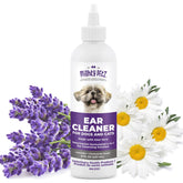 Mighty Petz dog ear cleaner 8oz bottle for easy at-home ear hygiene.