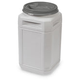 Mighty Tuff airtight dog food container front view with twist lid for freshness.