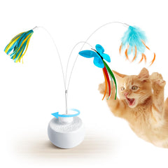 Migipaws feather replacement teases kittens with natural hunting motion.