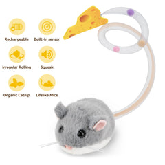 Migipaws MigiMouse catnip insert keeps attraction fresh and enticing during play.