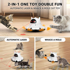 MIKK Cat Laser Toy auto shutoff helps conserve power during sessions.