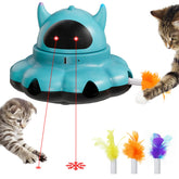 MIKK Cat Laser Toy front view with dual laser pattern for interactive indoor play