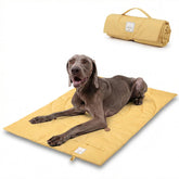 MikooMikoo Travel Dog Bed with foldable handle for easy transport.