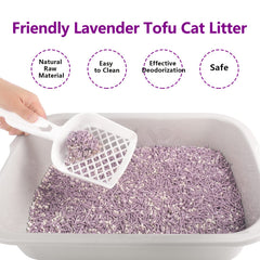MILIFUN Tofu Cat Litter fast-clumping action forms tight clumps for easy scooping.
