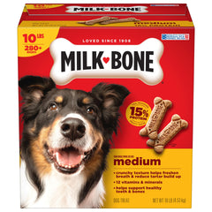 Milk-Bone Original Medium Dogs box 10 lb - tasty rewards for daily treats.