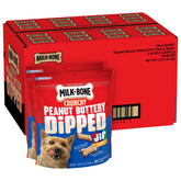 Milk-Bone peanut butter dipped biscuits in a two pack for daily dog treats