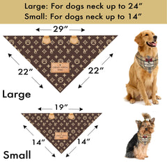 Millionaire Mutt Pucci soft durable polyester bandana, easy care for everyday use.