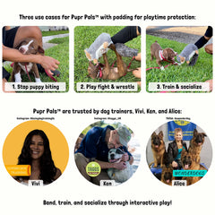 Milunova Pupr Pals squeaker and crinkly tail attract and stimulate playful prey drive