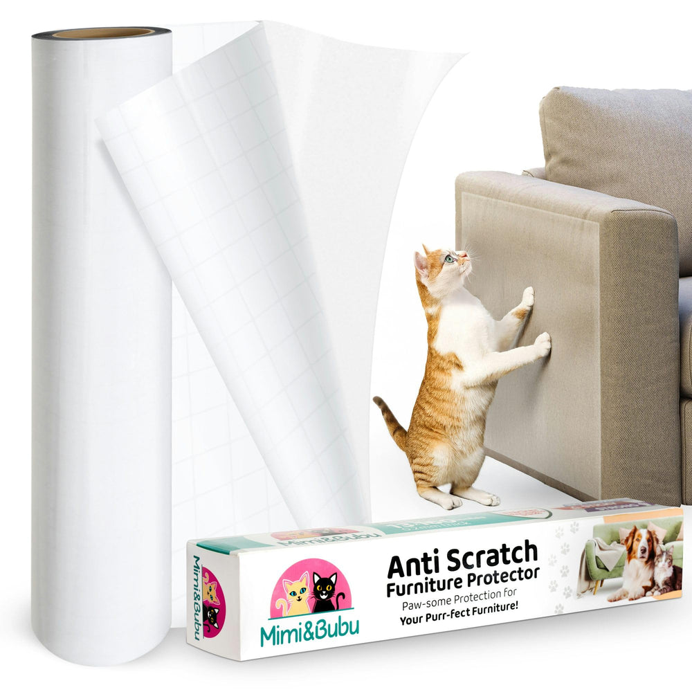 Mimi&Bubu anti-scratch furniture protector roll shields sofas from claws.