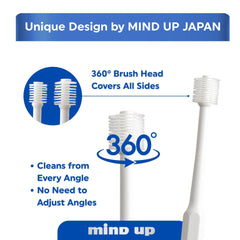 MIND UP design reaches back teeth and narrow spaces for cats.