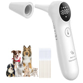 Mindpet-Med ear thermometer with long probe for deep ear readings.