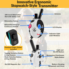 Mini Educator ZEN-300 Biothane collar provides durable, odor-proof wear outdoors.