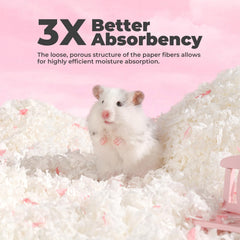 mini&moe absorbent bedding quickly wicks moisture to stay dry