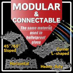 Miofis Coral Frag Rack polycarbonate construction remains crystal-clear underwater.